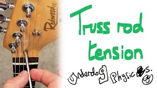 How to adjust a guitar truss rod (to balance string tension) - GCSE Physics