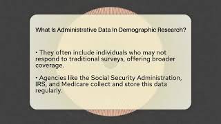 What Is Administrative Data In Demographic Research? - Demographic Data Answers