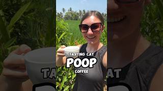 Trying Luwak Coffee Aka Cat Poop Coffee In Bali #shorts