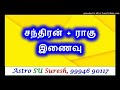 சந்திரன் ராகு இணைவு 339 astro su suresh tamil jothidam