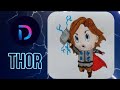 How to draw Thor from Marvel Series - Easy Cartoon Drawing| Duduz Drawing Hub