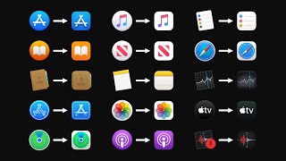 macOS Big Sur App icons vs Catalina icons