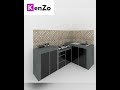 Kabinet dapur aluminium acp