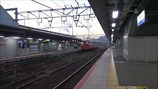 山陽本線の徳山駅構内の風景