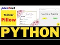 Pillow : Saving documents in PDF JPEG or PNG formats using Tkinter File dialog