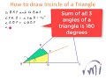 logic behind the procedure of drawing incircle of a triangle practical geometry