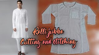 mens kurta kalli jubba cutting and stiching