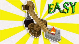 Minecraft Medieval Tutorial: How To Build A Catapult | Survival Tutorial | Easy