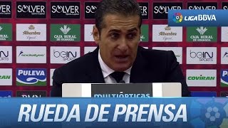 Rueda de prensa de José Ramón Sandoval tras el Granada CF (1-1) Deportivo de la Coruña