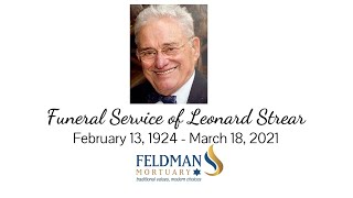 Funeral Service of Leonard Strear