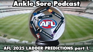 2025 SEASON PREVIEW PART 1 | Ankle Sore AFL Podcast