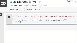 Python V3 leap year calculation program