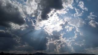 sunbeams clouds #faceintheclouds #fairyliberationfront 7-15-23 5:50 PM
