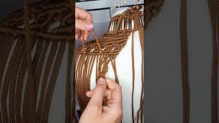 Horizontal braid in macrame pattern #diy #tutorial #macrame learning #handmade