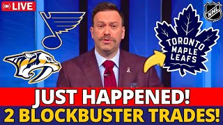 2 BIG NEWS! LEAFS MAKING A BLOCKBUSTER TRADE IN THE NHL? DEAL CLOSED? TORONTO MAPLE LEAFS NEWS