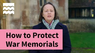 How to Protect War Memorials