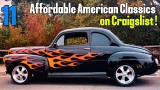 11 Affordable American Classics on Craigslist – Don’t Miss These Deals | Gems from the '40s to '80s!