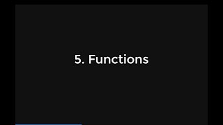 5 Python Crash Course: Functions