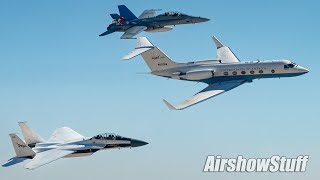 Rare NASA Formation Flybys - From the Tower! - Edwards AFB Airshow 2022