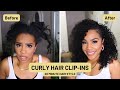 🚨WOW!! 😳20-MINUTE HAIR TRANSFORMATION! Water Kinky Curly Clip Ins