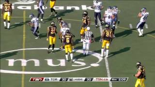 CFL Chad Owens Incredible One-Handed Catch - Week 10 2012