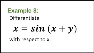 Implicit Differentiation Example 8 #calculus #basiccalculus #derivatives #differentialcalculus