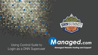 Managed.com - Control Suite - 06 - How to login as host on a DNN, DotNetNuke site