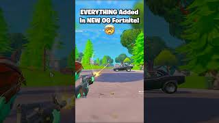 EVERYTHING Added In FORTNITE OG Chapter 1 🤯 #shorts #fortnite