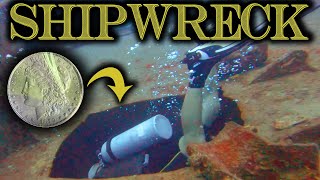 140 Year Old Coin - Shipwreck Scuba Diving and Geocaching in Mexico!