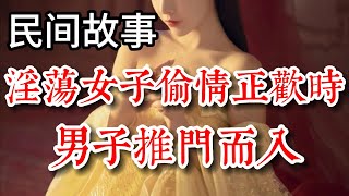 民间故事：淫荡女子偷情正欢，男子推门而入，场面..... #民間故事 #民间故事