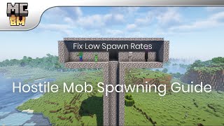 Minecraft Hostile Mob Spawning Guide - How to make an efficient Mob Farm | Minecraft Basic Mechanics