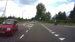 Bijna aanrijding met fietser