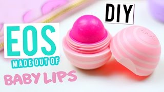 DIY EOS LIP BALM using BABY LIPS!