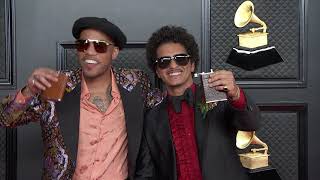 Bruno Mars and Anderson .Paak on the Red Carpet I 2021 Annual GRAMMY Awards