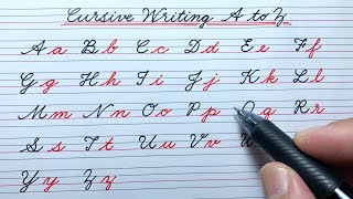 Cursive writing a to z | Cursive abcd | Cursive handwriting practice | English cursive letters abcd
