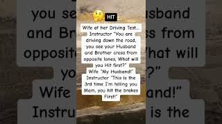 Driving test question. #fyp #foryou #funny #drivingfails #youtube #comedy