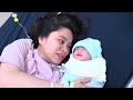 【出産】birthvlog 出産動画 giving birth at 60 the mother endured great pain during labor