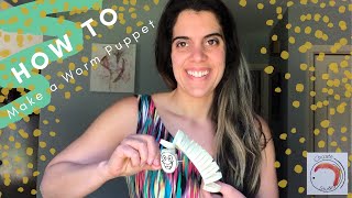 How to Make a Worm Puppet l Art with Ms. Choate | #stayhome &create #withme