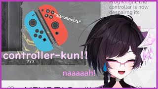 Controller-kun died during a battle..