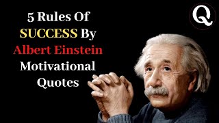 5 Rules Of SUCCESS By Albert Einstein Motivational Quotes | Albert Einstein Speech