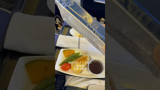 羽田空港から金浦空港行きのANAビジネスクラスの機内食を紹介します！#ビジネスクラス#機内食#shorts