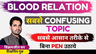 COMPLETE BLOOD RELATION || for All Exam || RG VIKRAMJEET SIR || SSC BANK UPSI || UPSSSC RAILWAY ||