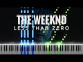 The Weeknd - Less Than Zero instrumental piano cover