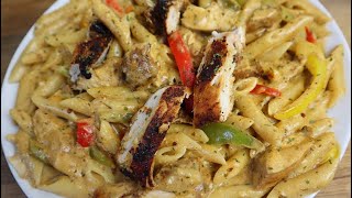 SUPER CREAMY JERK CHICKEN RASTA PASTA | MOUTHWATERING RASTA PASTA RECIPE