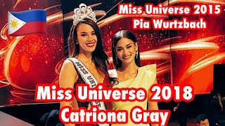 Miss Universe 2018 Catriona Gray With Miss Universe 2015 Pia Wurtzbach | Miss Universe | Philippines