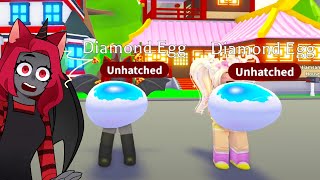 Opening TWO LEGENDARY Diamond Eggs In Adopt Me! (Roblox)