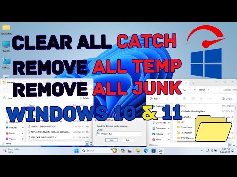 How to Clear All CACHE and JUNK Files from Windows 11 and Windows 10 to Make PC Faster