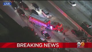 Northbound Lanes Of 5 Freeway Closed In Downey After Crash
