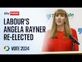 Labour's deputy leader Angela Rayner re-elected | Vote 2024