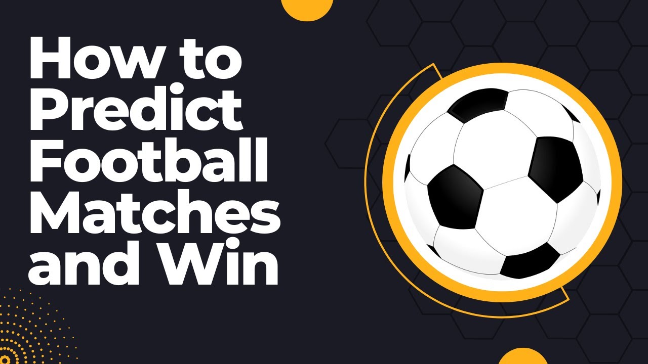 How To Predict Football Matches And Win - YouTube